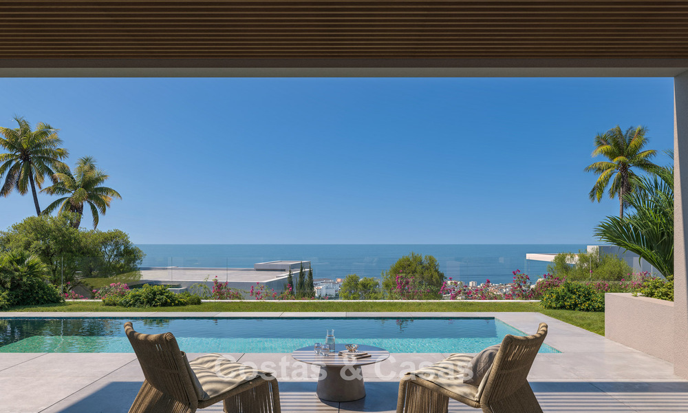 Luxury, modern, off-plan villas with unobstructed sea views for sale in Mijas, Costa del Sol 780098