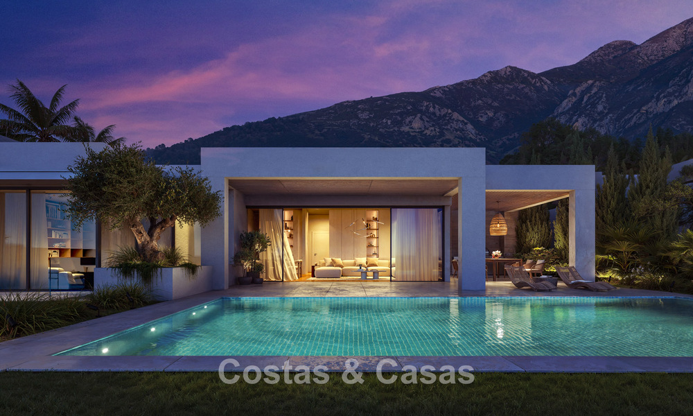 Luxury, modern, off-plan villas with unobstructed sea views for sale in Mijas, Costa del Sol 780099