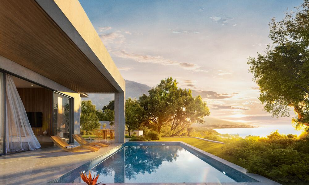 Luxury, modern, off-plan villas with unobstructed sea views for sale in Mijas, Costa del Sol 780100