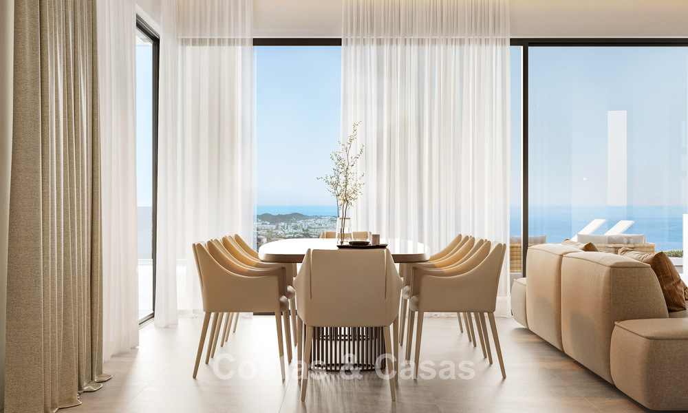 Luxury, modern, off-plan villas with unobstructed sea views for sale in Mijas, Costa del Sol 780101