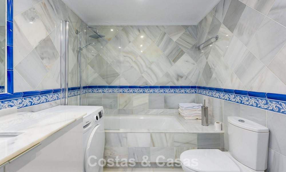 Spacious raised garden apartment with panoramic sea views for sale in Benahavis - Marbella 780209