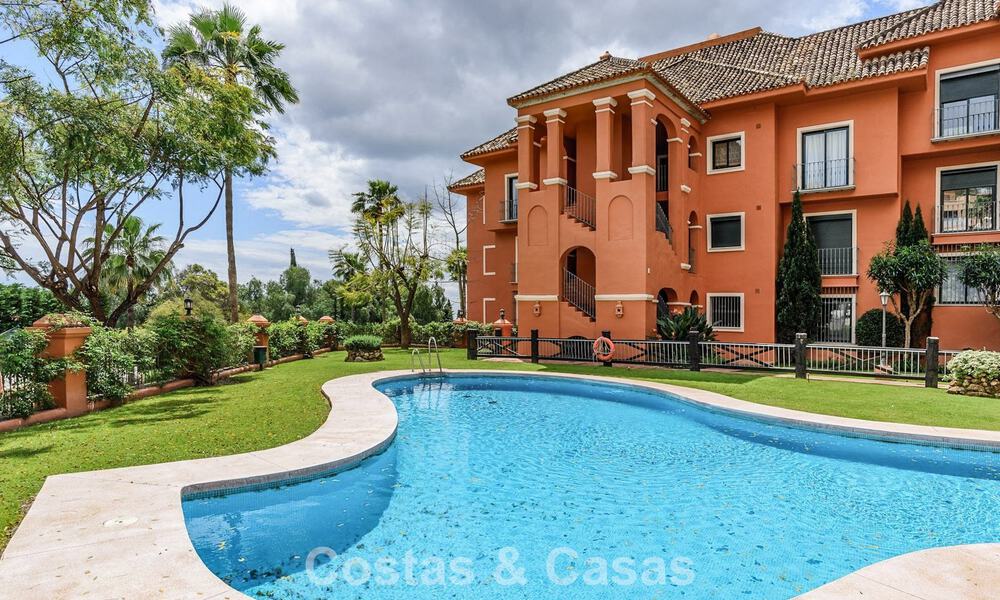 Spacious raised garden apartment with panoramic sea views for sale in Benahavis - Marbella 780215