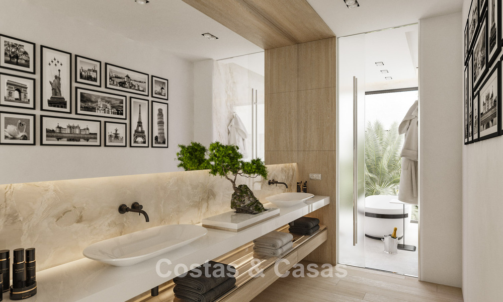 2 Sophisticated new build villas with sea views for sale close to all amenities on Marbella’s famous Golden Mile 780243