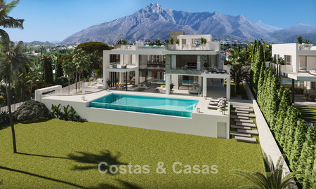 2 Sophisticated new build villas with sea views for sale close to all amenities on Marbella’s famous Golden Mile 780247