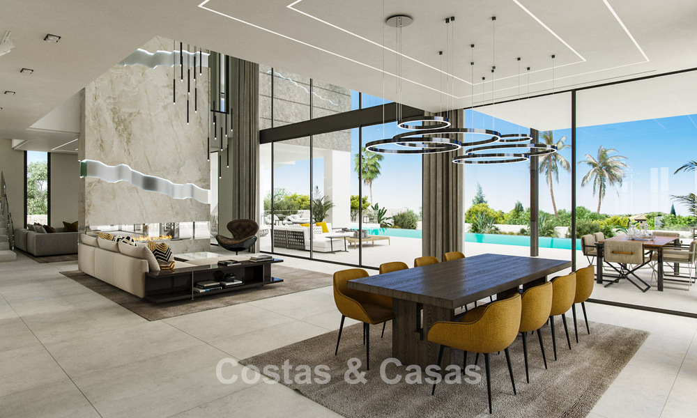 2 Sophisticated new build villas with sea views for sale close to all amenities on Marbella’s famous Golden Mile 780248