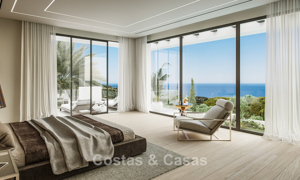 2 Sophisticated new build villas with sea views for sale close to all amenities on Marbella’s famous Golden Mile 780253