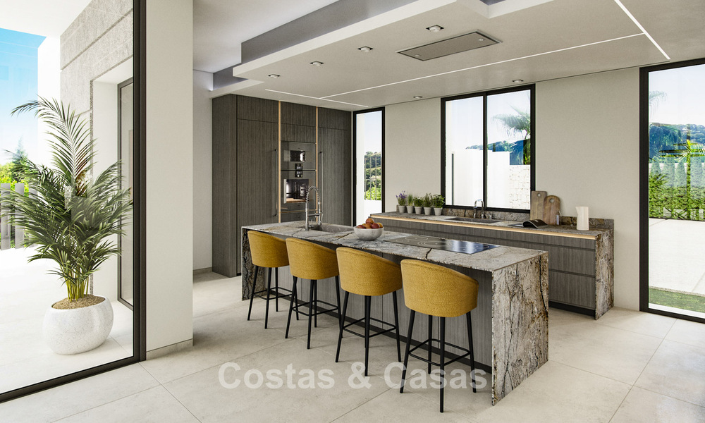 2 Sophisticated new build villas with sea views for sale close to all amenities on Marbella’s famous Golden Mile 780258