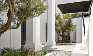 Exclusive luxury villa with classic, contemporary Andalusian architecture for sale in a gated community in Benahavis - Marbella 780389 