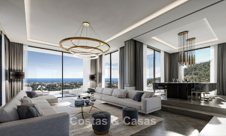 Exclusive luxury villa with classic, contemporary Andalusian architecture for sale in a gated community in Benahavis - Marbella 780391