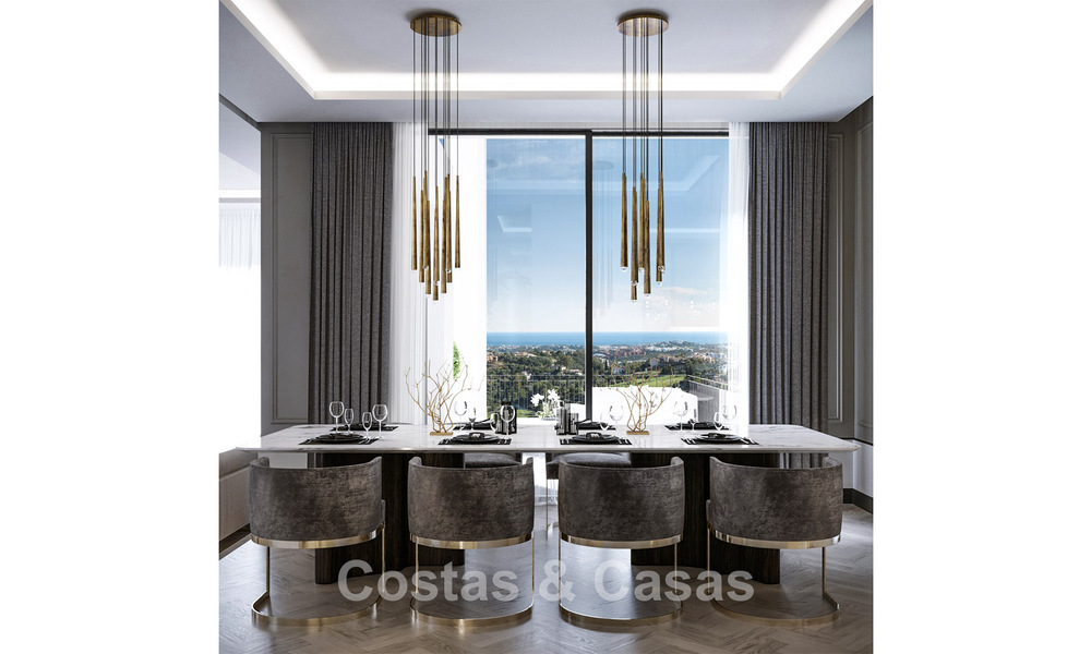 Exclusive luxury villa with classic, contemporary Andalusian architecture for sale in a gated community in Benahavis - Marbella 780392