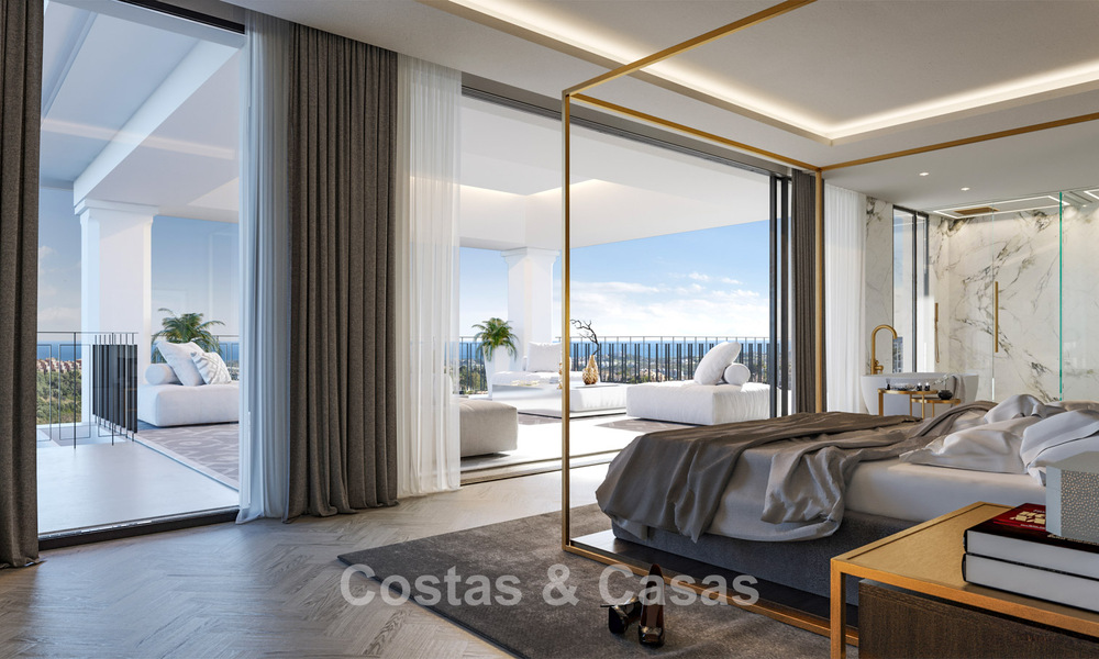 Exclusive luxury villa with classic, contemporary Andalusian architecture for sale in a gated community in Benahavis - Marbella 780396