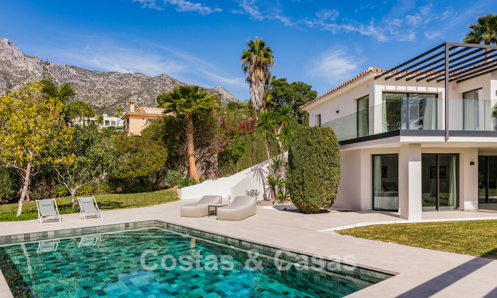Contemporary Mediterranean villa with modern touches for sale on Marbella’s Golden Mile 780408