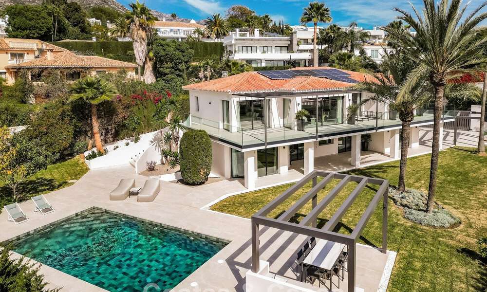 Contemporary Mediterranean villa with modern touches for sale on Marbella’s Golden Mile 780417