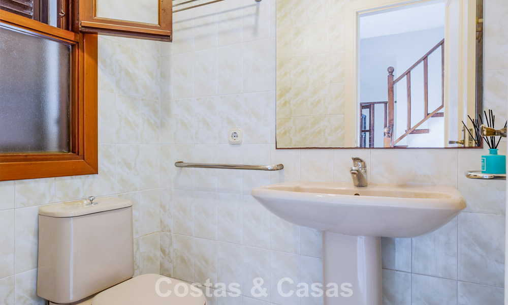 Townhouse for sale with sea views in a frontline beach complex close to Estepona centre 780554
