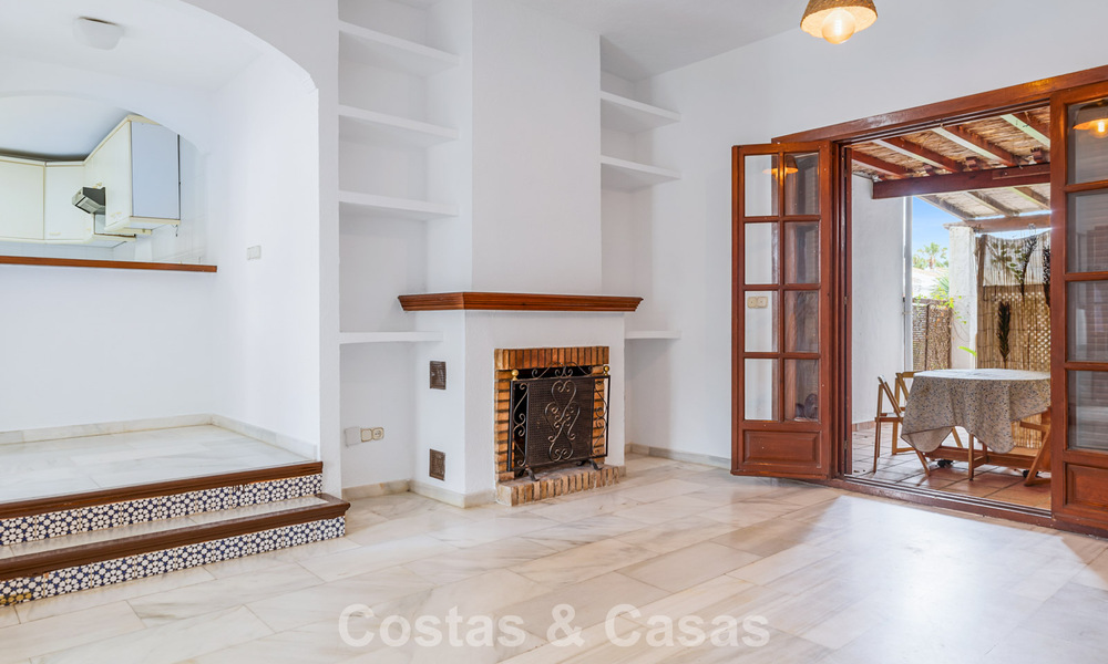 Townhouse for sale with sea views in a frontline beach complex close to Estepona centre 780562