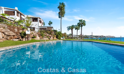Townhouse for sale with sea views in a frontline beach complex close to Estepona centre 780567