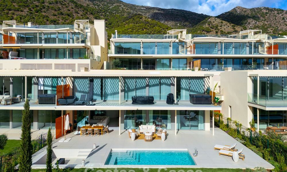New luxury apartment for sale with large private garden and pool in a high-end lifestyle resort in Benalmadena, Costa del Sol 780581
