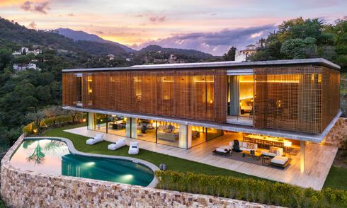 State-of-the-art luxury villa with breathtaking views for sale in exclusive El Madroñal, Benahavis - Marbella 780610