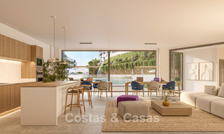 Off-plan, frontline golf apartments with sea views for sale in a luxury resort in Mijas, Costa del Sol 780595 