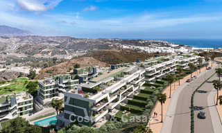 Off-plan, frontline golf apartments with sea views for sale in a luxury resort in Mijas, Costa del Sol 780598 