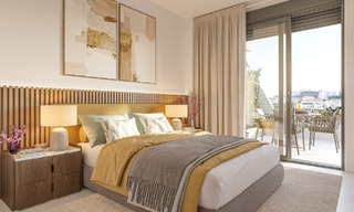 Off-plan, frontline golf apartments with sea views for sale in a luxury resort in Mijas, Costa del Sol 780601 
