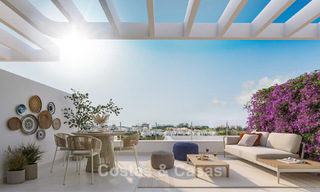 Off-plan, frontline golf apartments with sea views for sale in a luxury resort in Mijas, Costa del Sol 780602 
