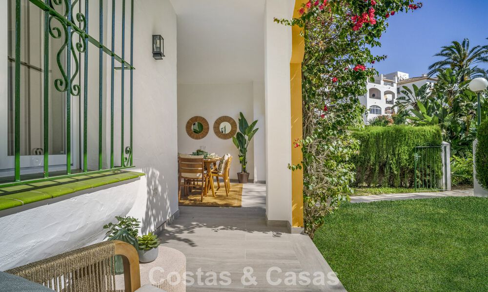Renovated 3-bedroom garden apartment within walking distance to Puerto Banus in Nueva Andalucia, Marbella 780665