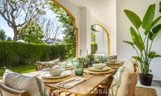 Renovated 3-bedroom garden apartment within walking distance to Puerto Banus in Nueva Andalucia, Marbella 780670 