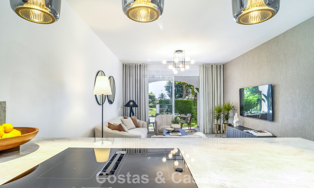 Renovated 3-bedroom garden apartment within walking distance to Puerto Banus in Nueva Andalucia, Marbella 780675