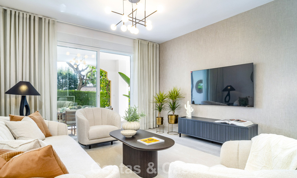 Renovated 3-bedroom garden apartment within walking distance to Puerto Banus in Nueva Andalucia, Marbella 780676
