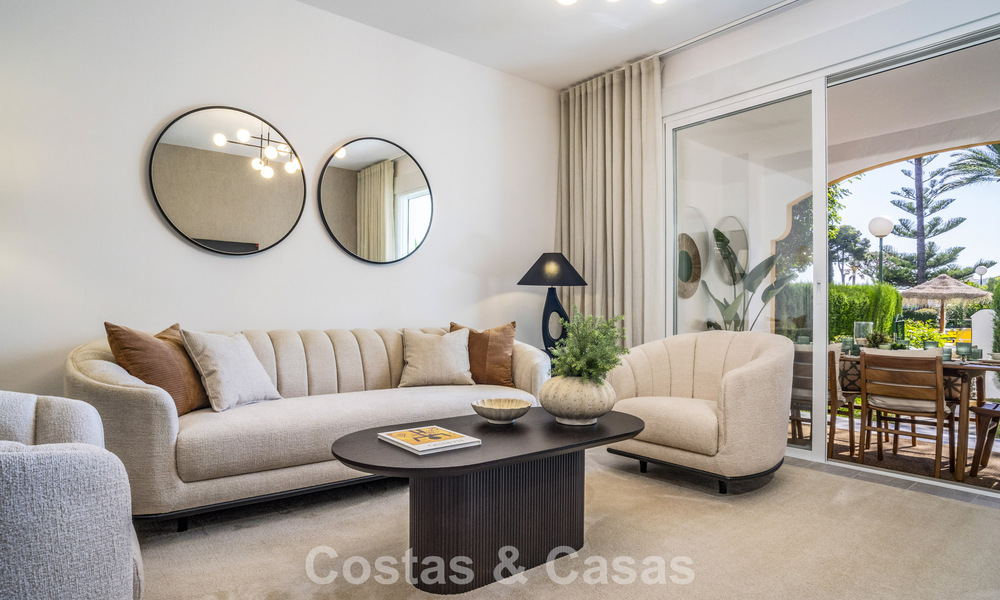 Renovated 3-bedroom garden apartment within walking distance to Puerto Banus in Nueva Andalucia, Marbella 780677