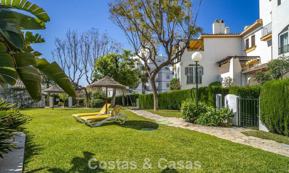 Renovated 3-bedroom garden apartment within walking distance to Puerto Banus in Nueva Andalucia, Marbella 780679