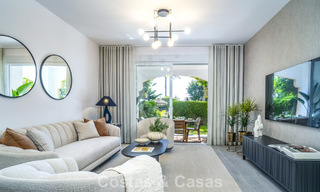 Renovated 3-bedroom garden apartment within walking distance to Puerto Banus in Nueva Andalucia, Marbella 780681 