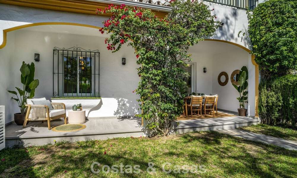 Renovated 3-bedroom garden apartment within walking distance to Puerto Banus in Nueva Andalucia, Marbella 780684