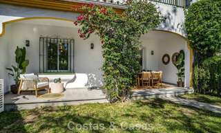 Renovated 3-bedroom garden apartment within walking distance to Puerto Banus in Nueva Andalucia, Marbella 780684 