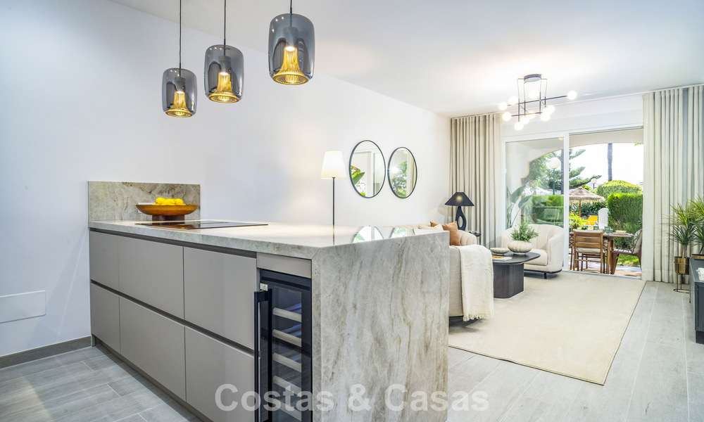 Renovated 3-bedroom garden apartment within walking distance to Puerto Banus in Nueva Andalucia, Marbella 780688