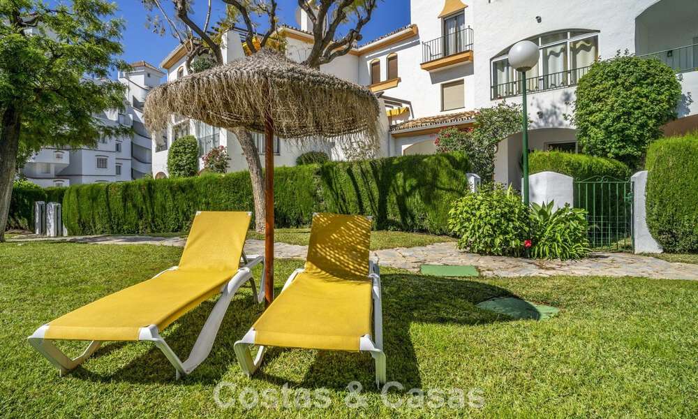 Renovated 3-bedroom garden apartment within walking distance to Puerto Banus in Nueva Andalucia, Marbella 780691