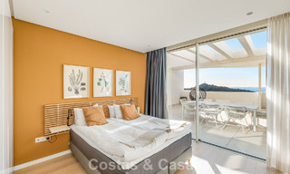 Move-in ready, modern-sleek penthouse with panoramic sea views for sale, in a luxury resort near Marbella town 780740 