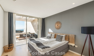 Move-in ready, modern-sleek penthouse with panoramic sea views for sale, in a luxury resort near Marbella town 780745 