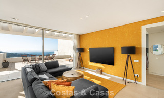 Move-in ready, modern-sleek penthouse with panoramic sea views for sale, in a luxury resort near Marbella town 780748 