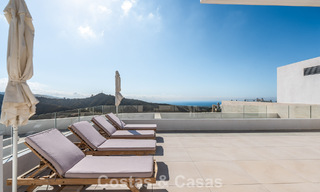 Move-in ready, modern-sleek penthouse with panoramic sea views for sale, in a luxury resort near Marbella town 780761 