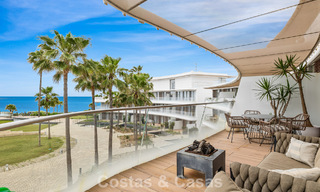 Luxurious, modern apartment with sea views for sale directly on the beach in Estepona, Costa del Sol 780771 