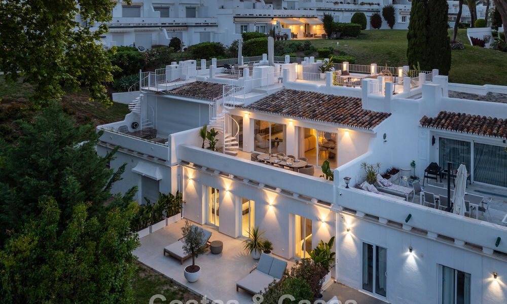 Charming renovated townhouse for sale in the popular golf enclave of Aloha Golf, in Nueva Andalucia, Marbella 780903