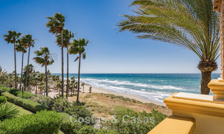 Luxurious 3-bedroom beachfront apartment with frontal sea views for sale east of Marbella centre 780907 