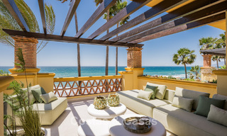 Luxurious 3-bedroom beachfront apartment with frontal sea views for sale east of Marbella centre 780909 