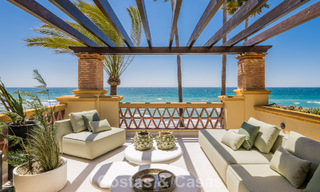 Luxurious 3-bedroom beachfront apartment with frontal sea views for sale east of Marbella centre 780913 