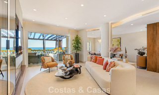 Luxurious 3-bedroom beachfront apartment with frontal sea views for sale east of Marbella centre 780940 