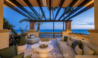 Luxurious 3-bedroom beachfront apartment with frontal sea views for sale east of Marbella centre 781014 