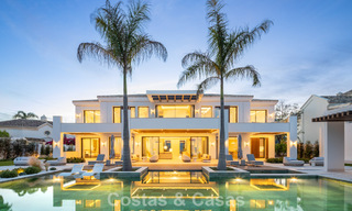 Exclusive luxury villa with modern Andalusian architecture for sale with panoramic sea views in Marbella - Benahavis 781175 