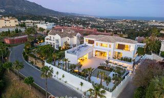 Exclusive luxury villa with modern Andalusian architecture for sale with panoramic sea views in Marbella - Benahavis 781180 